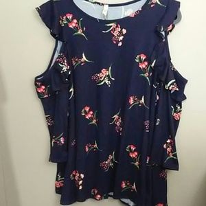 Isaac Levi cold shoulder top